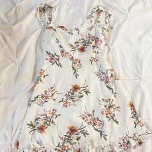 White Floral Dress
